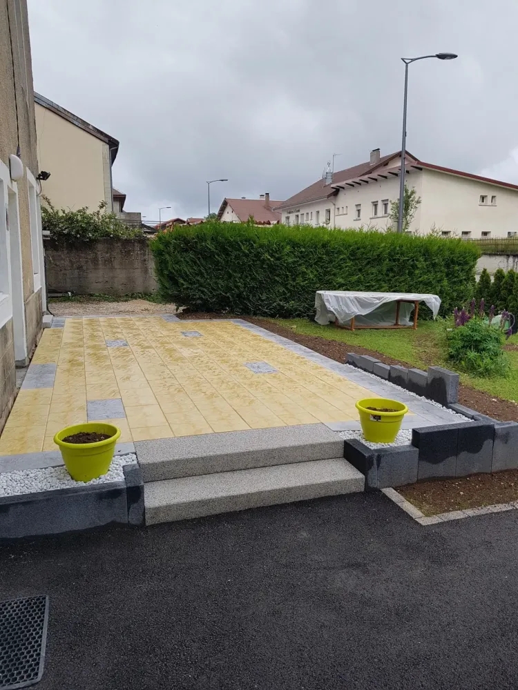 escaliers et maçonnerie paysagère