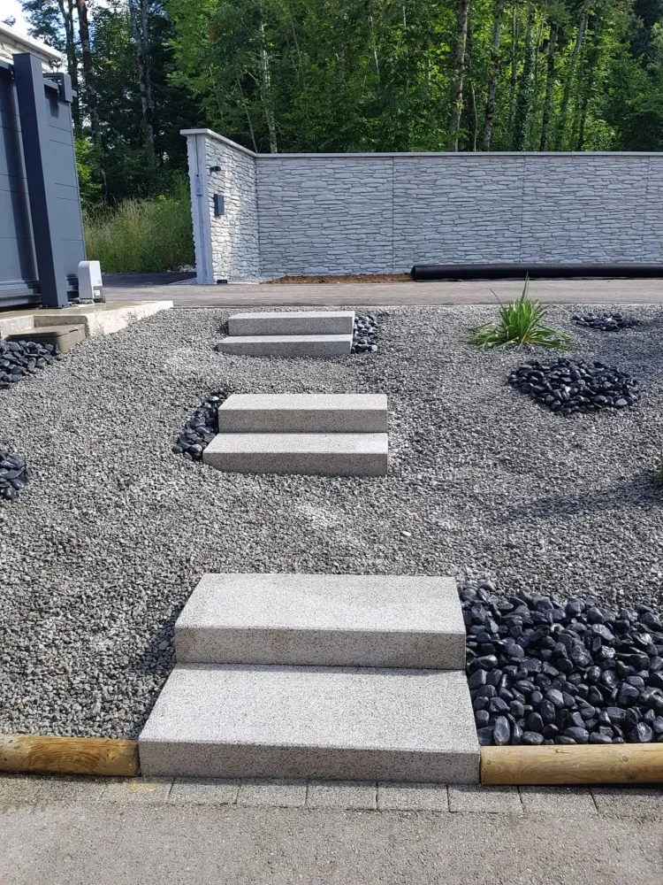 escaliers et maçonnerie paysagère