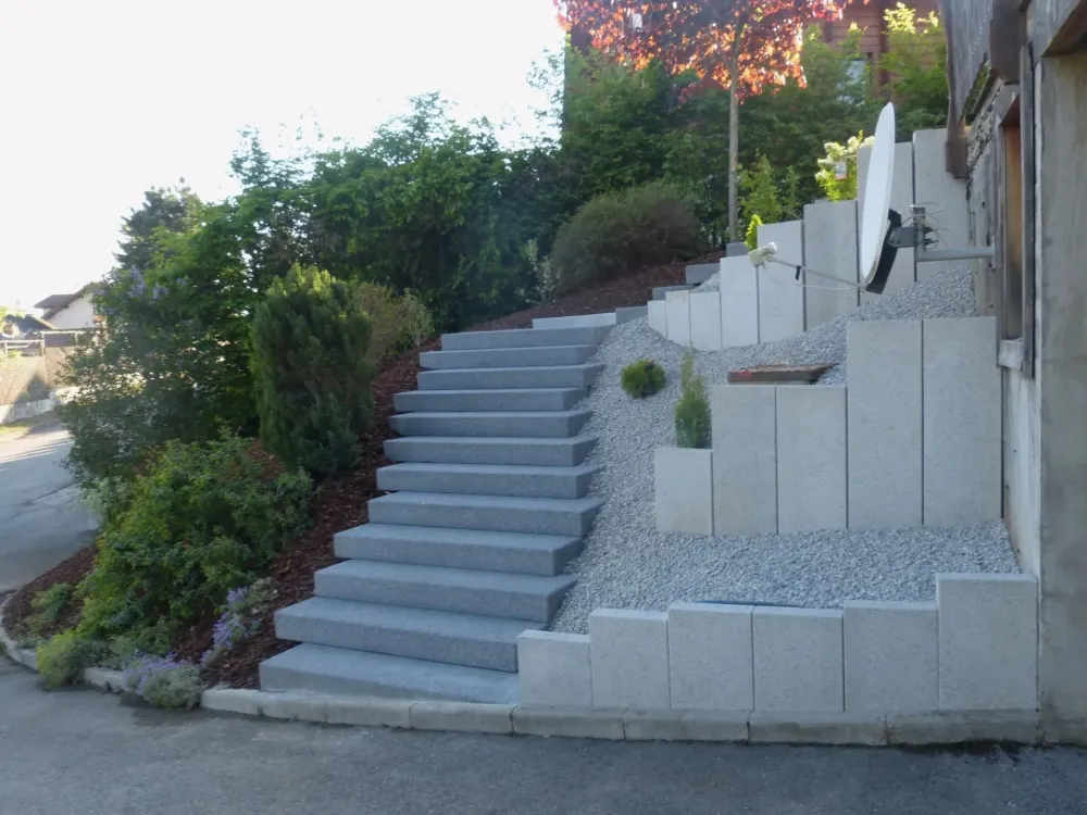 escaliers et maçonnerie paysagère