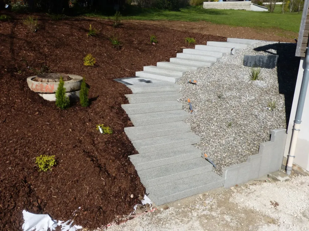 escaliers et maçonnerie paysagère