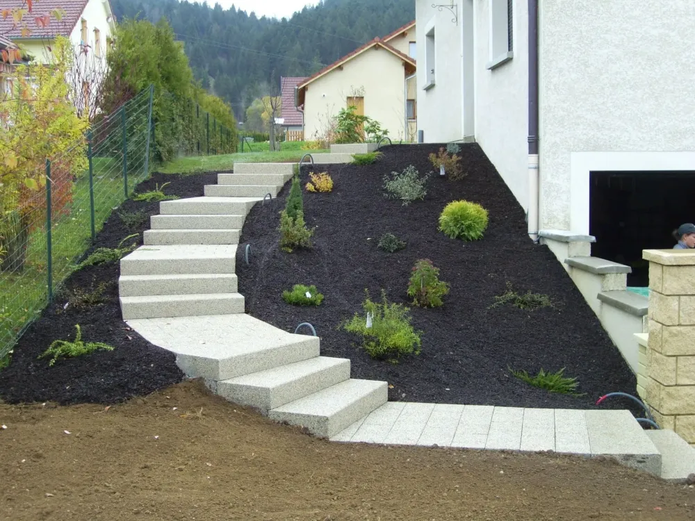escaliers et maçonnerie paysagère